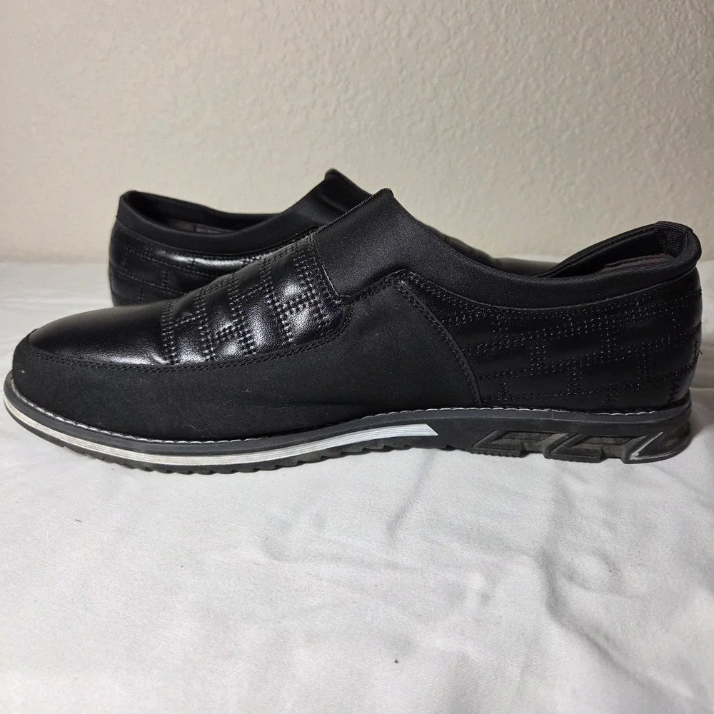 Cosidram Mens Black Slip On Loafers Casual Sport Shoes CN47 S1595